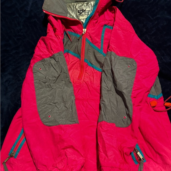 Vintage Ossi Skiwear Pink Jacket Large Men’s Ski Jacket - Picture 3 of 7